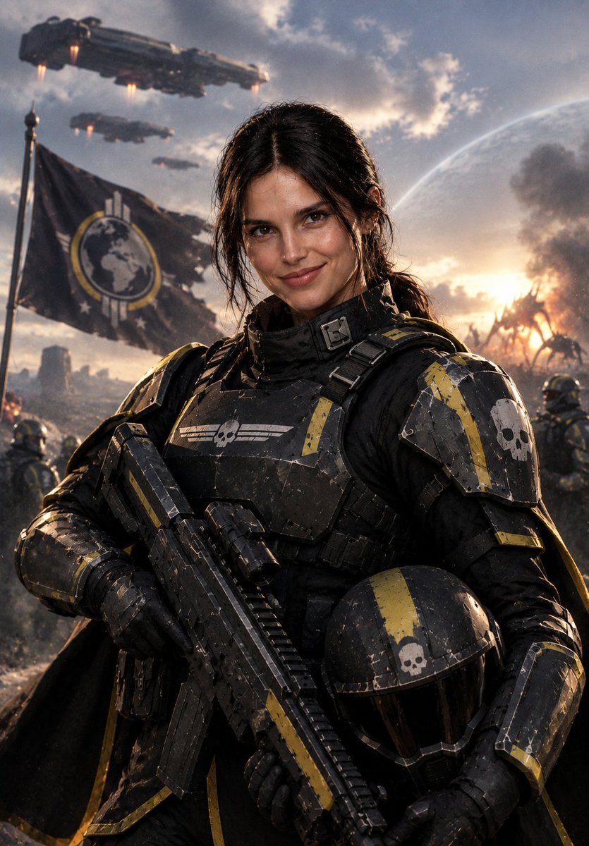 misskillerfrost's tweet photo. Inde Navarrette has reportedly been cast in the live action "HELLDIVERS" https://t.co/NH2eY2bnBz