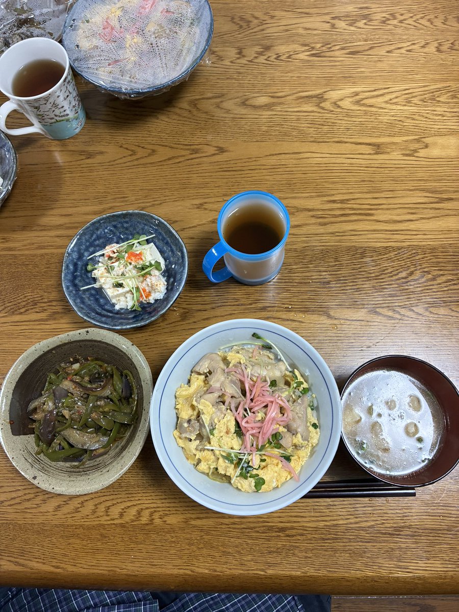 shimizuytk's tweet photo. こんばんは。

今日は私が去年の２月まで通っていた就労移行支援事業所の最後の卒業生会に行きました。

職員の方々には今までのお礼を言ってお別れしました。

これから卒業生会が無いので寂しくなります。

今晩の夕食は親子丼でした。 https://t.co/lZJpMMrUEU