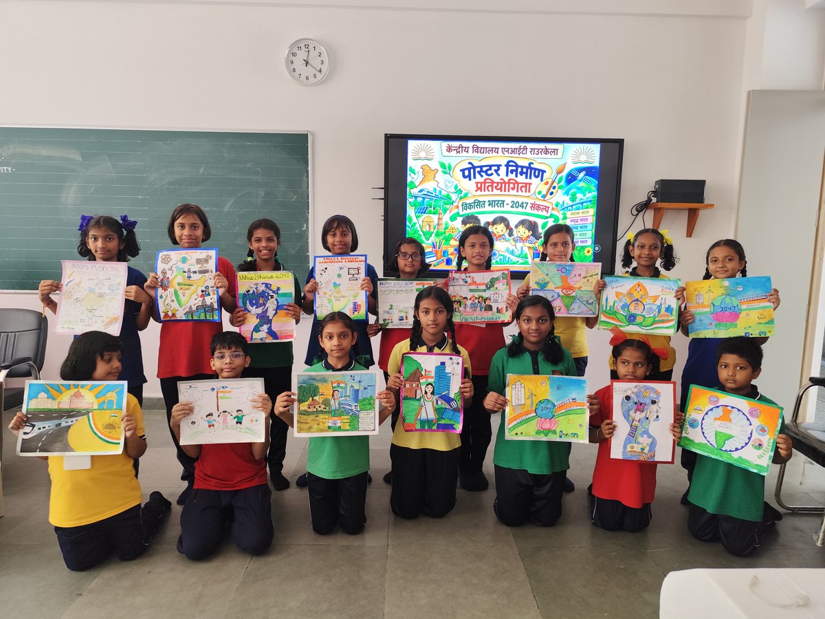 Kvnit2024's tweet photo. Drawing and debate competition under Viksit Bharat -2047 sankalp https://t.co/PfQ70jm8tb