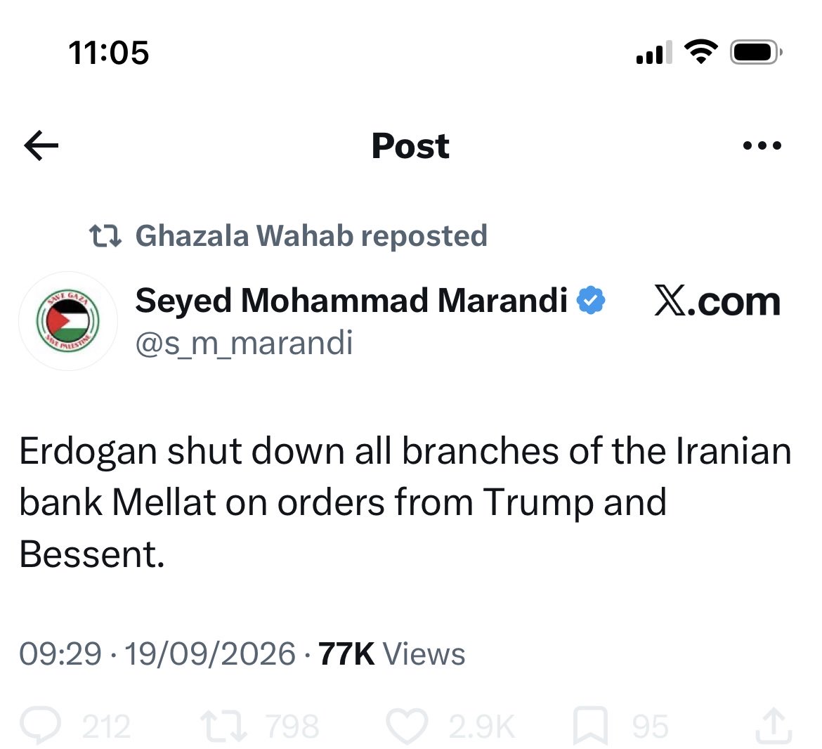 ayeshaijazkhan's tweet photo. Since he’s blocked me, I can’t directly quote his tweet. But this constant blaming everyone in the region for being under instructions from the US or Trump is getting very tiring.

Hardliners like this guy need to realise they aren’t doing Iran any favours and making life for its people unnecessarily difficult.