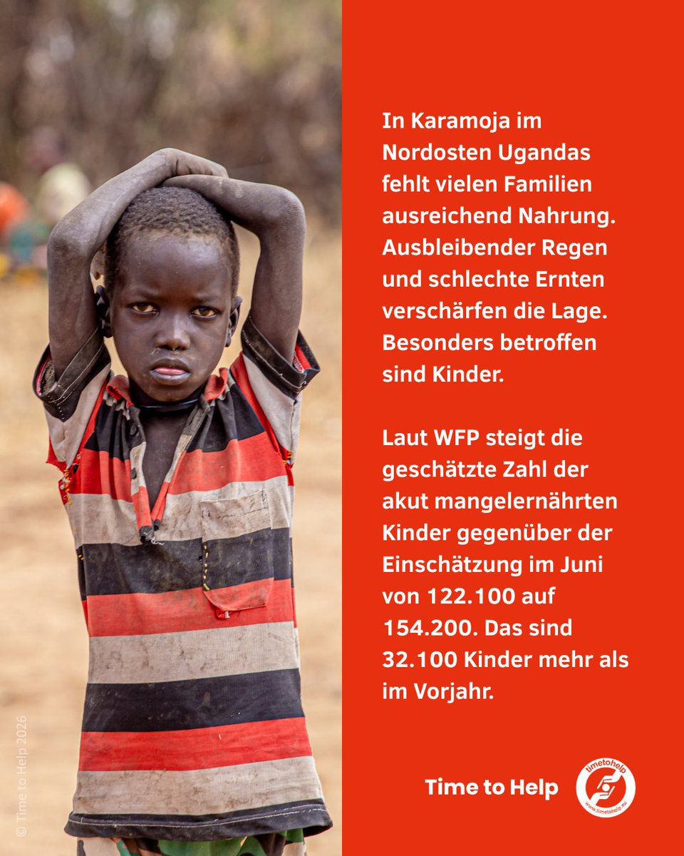 Time_To_Help's tweet photo. Dürre und Ernteausfälle verschärfen den Hunger in Karamoja, Uganda. Mit deiner Nafile-Kurban-Spende unterstützt du unsere Lebensmittelhilfe für Familien in Not.

Jetzt helfen: https://t.co/ma23MyBSH9

#Uganda #TimeToHelp #Nafile https://t.co/8JCgq3aixp