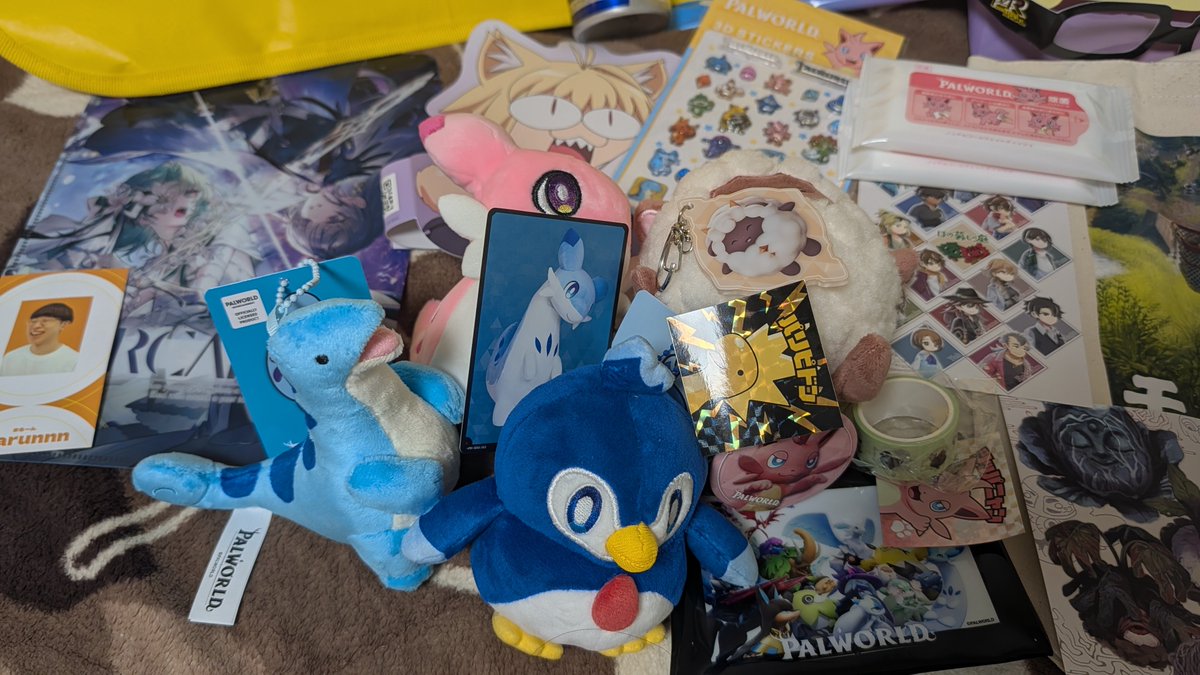 yuuka_toram's tweet photo. 東京ゲームショーめっちゃ色々まわった！
今日の戦利品もいっぱい！⸜(*˙꒳˙*)⸝
あとまるーんさんにも会えたし写真も撮ってもらったし名刺も貰えた😭 https://t.co/e77ADdBHjj