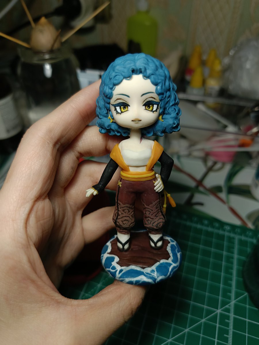 SDiskordia's tweet photo. @seeminxu Thank you for the opportunity! 
I'm an artist, but I also make polymer clay figurines! I'm really looking forward to turning other artists' OC's into figures! https://t.co/gHfrziBz5j