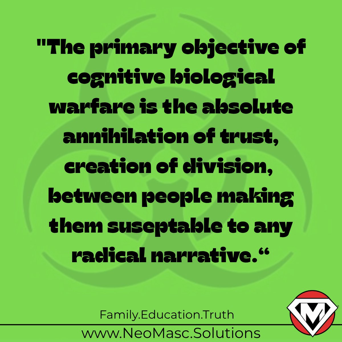 Neo_Masculinity's tweet photo. We offer viable solutions that require genuine honesty, legitimate courage, performing actual due diligence, use of intuition, and taking intellectual initiative, not laziness.
Thank you.
Yours Truly,
The NeoMasc Solutions Team
#ReclaimYourLogic #AlgorithmicAnxiety https://t.co/onf6txnQ4C