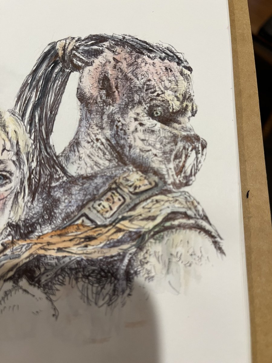 hoppe_3's tweet photo. 「…お母さんさ、気づいていると思うけど…クリーチャー描くのもすごい好きなんだ。だから本気の、ケロベロス描くけどいい？」と聞くと「それはいや、お母さんのガチはイヤ」だそう…。普段ホラーばっか読んでるから信用ない。だけどもう「しば犬ケルベロス」以外思いつかない。 https://t.co/1mUpjmXHOp