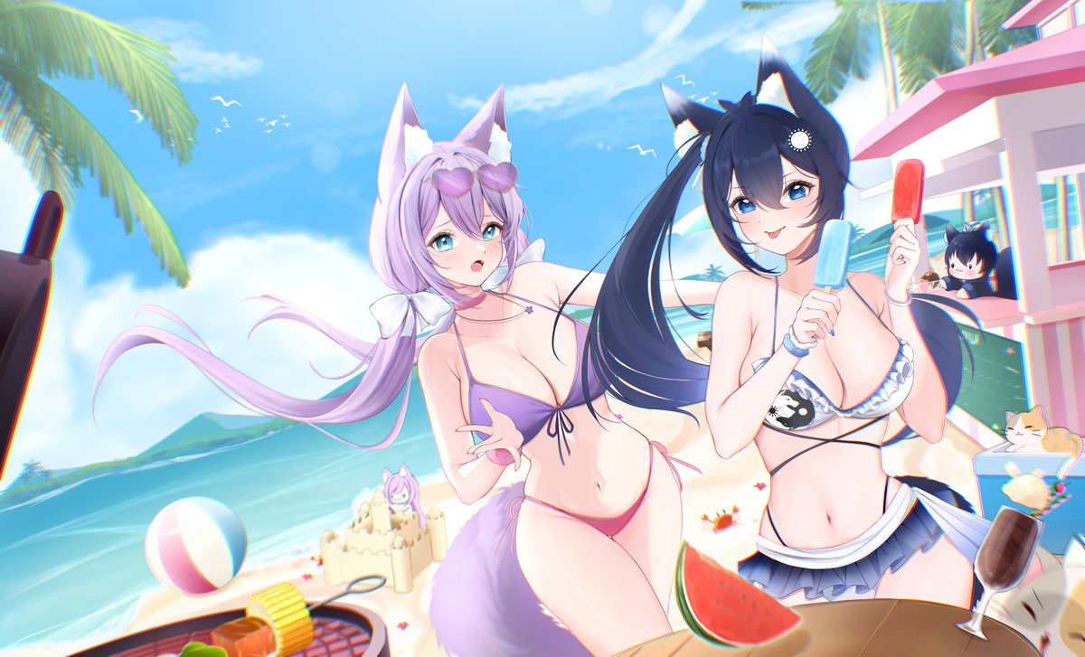 kaioura's tweet photo. Happy belated international fox day~!! 🦊💕
Art by @MomokoChiiyo 🍉 https://t.co/vUfSRsVSJM