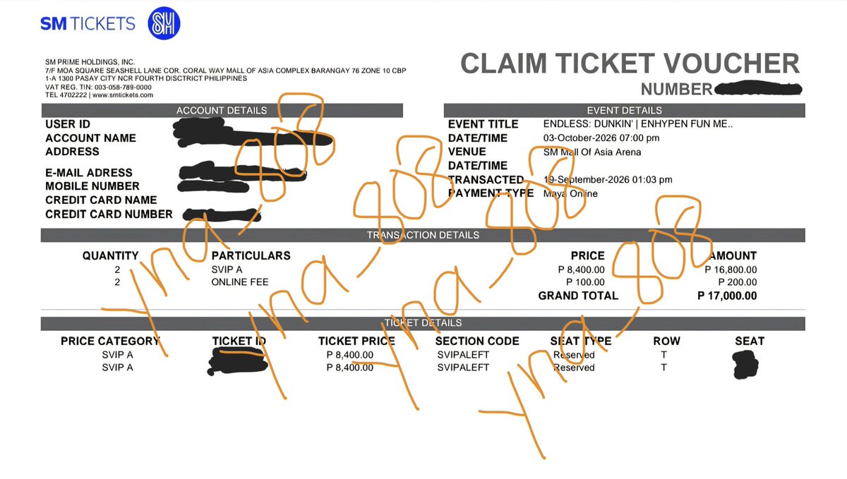 yna_808's tweet photo. WTS / LFB
ENHYPEN ENDLESS FANMEET
Will exchange this to physical ticket next weekend

2 SVIP A LEFT ADJACENT SEAT

Can meet up / can send to you via grab

Above SRP (coz I paid TPA, will send receipt of TPA payment)

DM if interested | can send proofs 

RFS: Me & my friend’s TPA both successful got 2 tickets 🥹 that’s why we have extra.