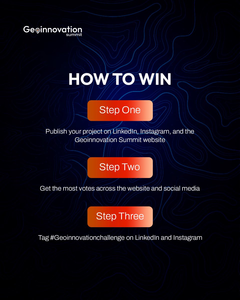 Geoinnovation_'s tweet photo. This year, the stakes are higher!

Over half a million naira in cash prizes for the most innovative project for the economy and in security. 
This #challenge is for you.

Swipe through the carousel for more details. 

Comment ‘challenge’ and we’ll send you the registration link. https://t.co/2PiqLetOto