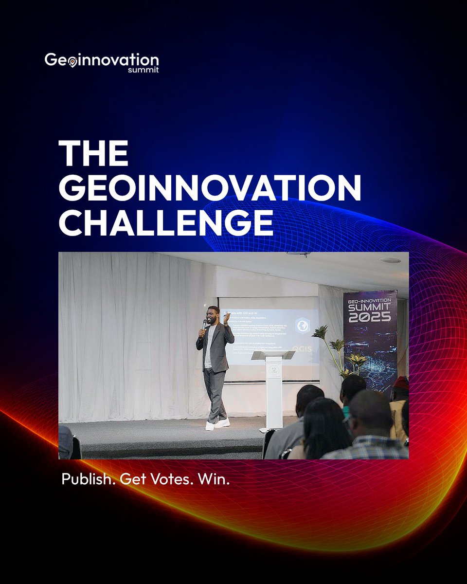 Geoinnovation_'s tweet photo. This year, the stakes are higher!

Over half a million naira in cash prizes for the most innovative project for the economy and in security. 
This #challenge is for you.

Swipe through the carousel for more details. 

Comment ‘challenge’ and we’ll send you the registration link. https://t.co/2PiqLetOto