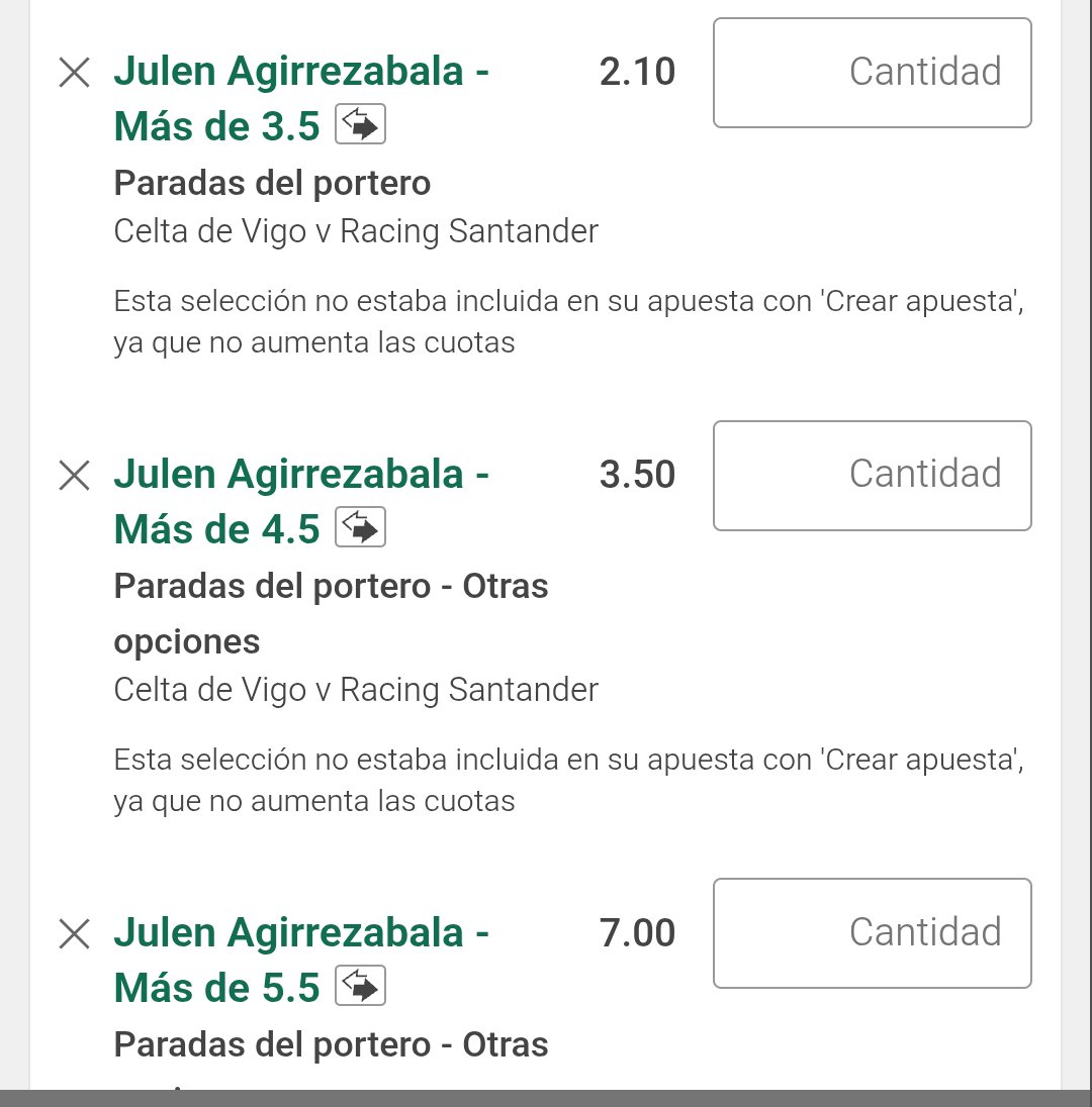 uno_menos_'s tweet photo. 🧤 ESCALERA AGIRREZABALA (Racing) — Celta-Racing
Más 3.5 paradas @2.10
Más 4.5 paradas @3.50
Más 5.5 paradas @7.00
📊 Racing, recién ascendido, fuera de casa ante un Celta ofensivo que necesita ganar.
Argumento en Telegram ⬇️
🔞 Juega con responsabilidad https://t.co/nzMzMG5jYp