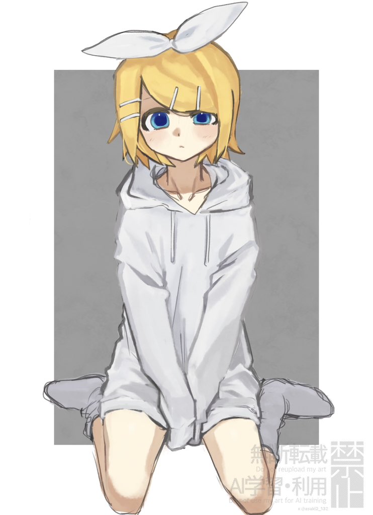 asaki2_132's tweet photo. #鏡音リンぶかぶかパーカー部 https://t.co/ZzYDSWmgxo