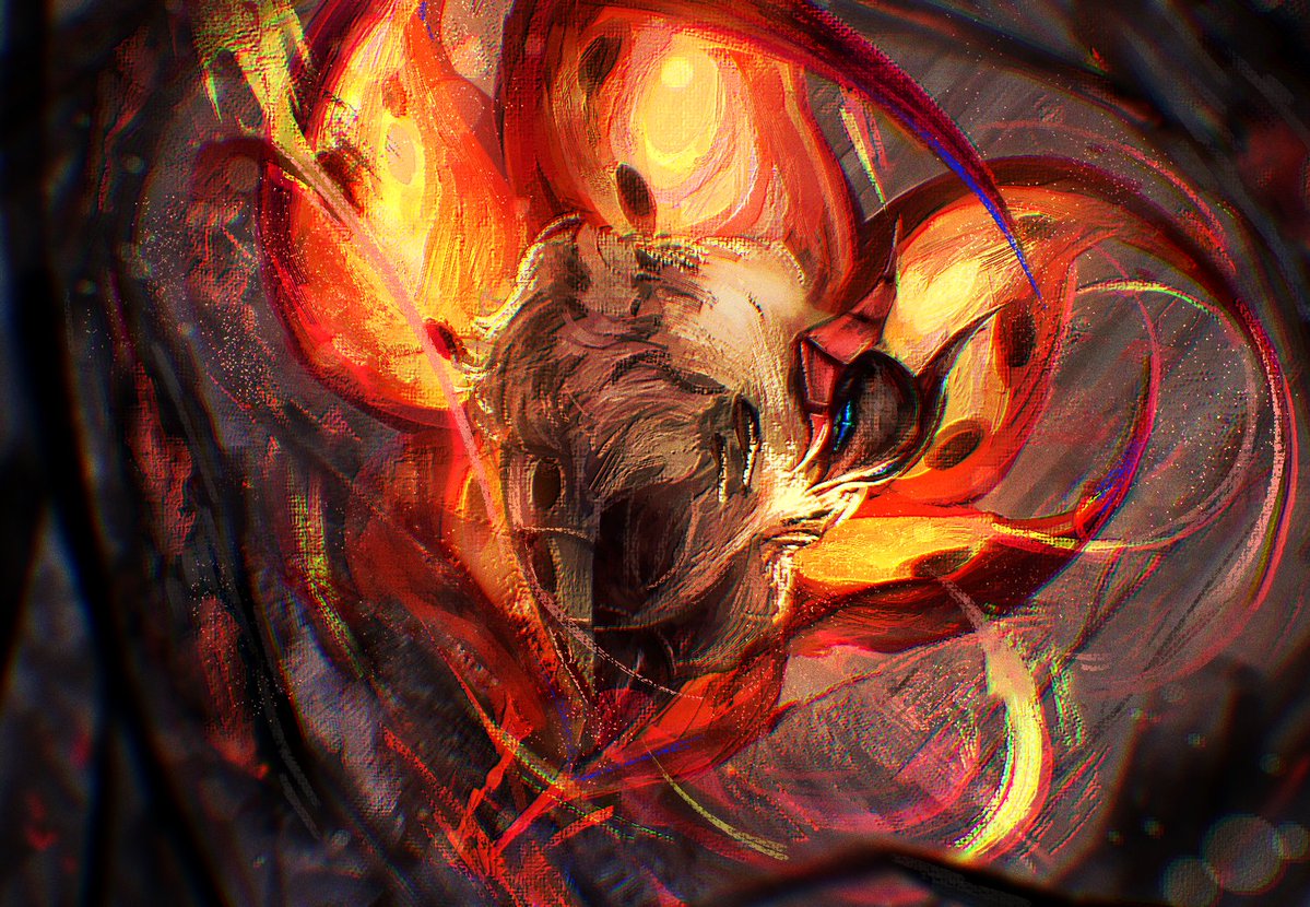 EuphyTheFox's tweet photo. Chrysalis of Ashes - my volcarona entry for #unovanswarm @rivalclay art challenge https://t.co/IH34gimIp8