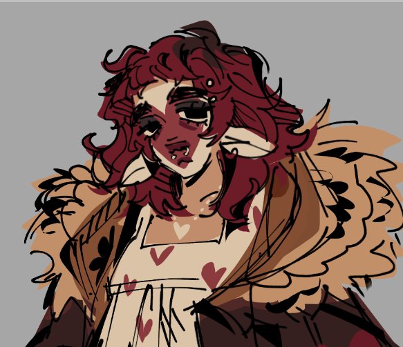sleeplesslamb_'s tweet photo. I was Working on Designing my sona And then gave them goat Ears. And then it Reminds me of someone uhmm https://t.co/OBUZ0dK9MW