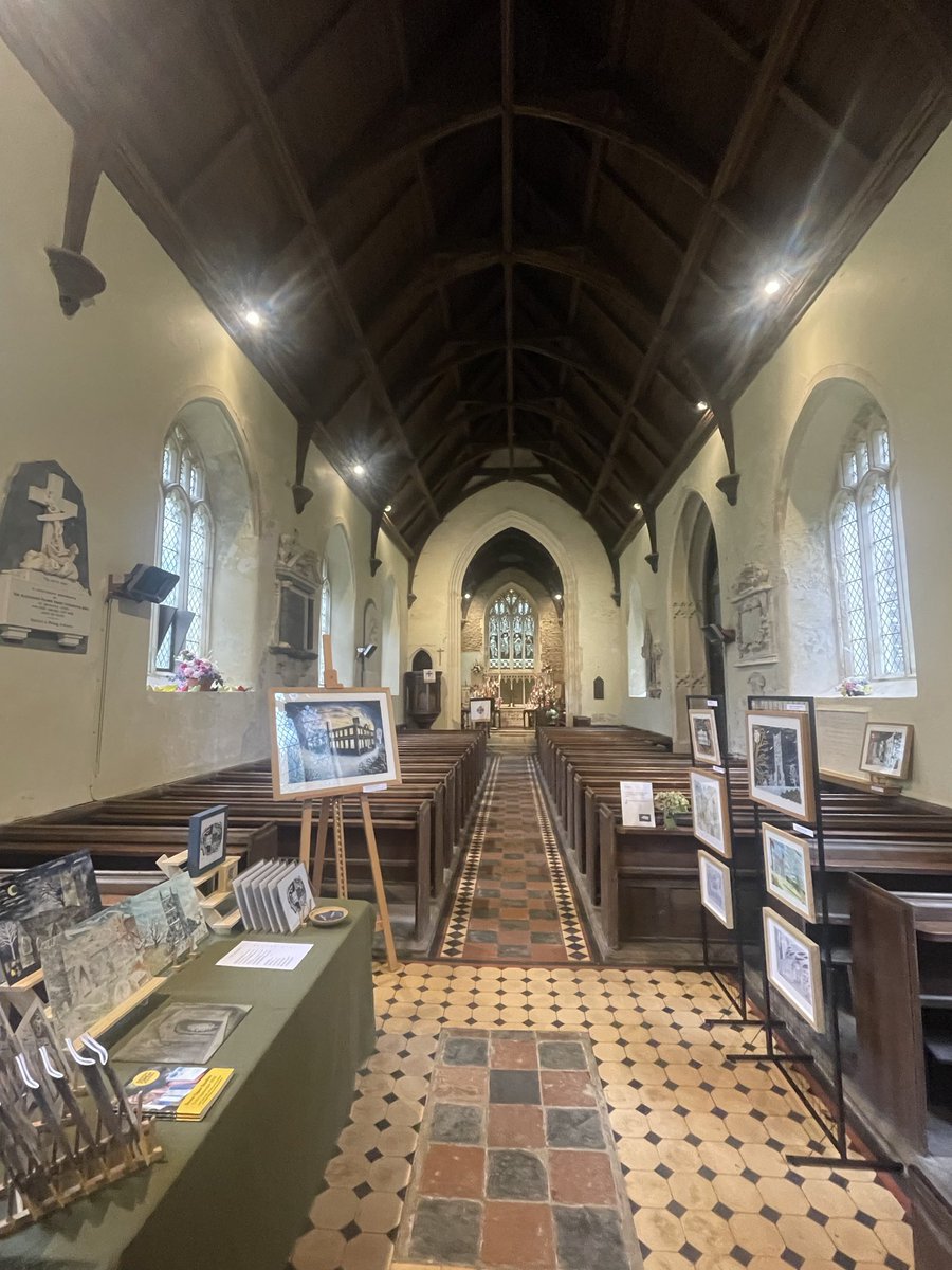 TJGodden's tweet photo. All set up and ready, in the beautiful surroundings of St. James’, Arlington, for the final weekend of this year’s Devon Open Studios. If you’re in the area why not come and say hello. 

#art #devon #churchcrawling https://t.co/5otFSejQWa