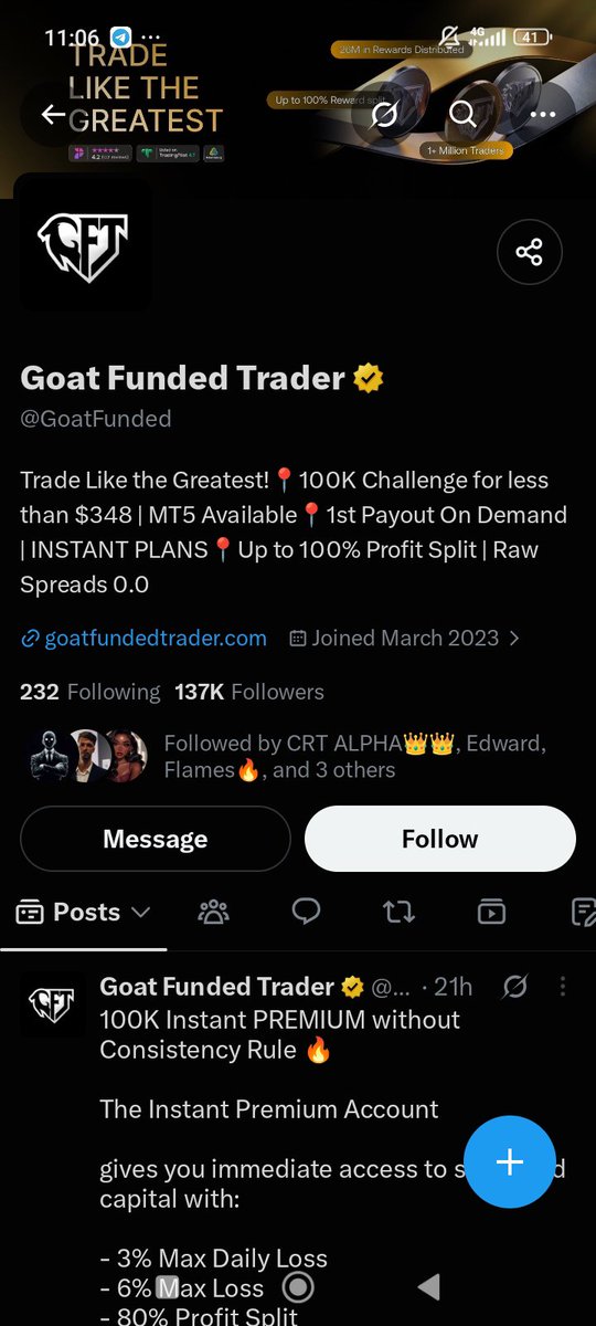 villianfx's tweet photo. @TpwithPolarity @GoatFunded @EdwardXLreal @Leveragedgiant @CableAnalyst Done https://t.co/QScsEAeDkH