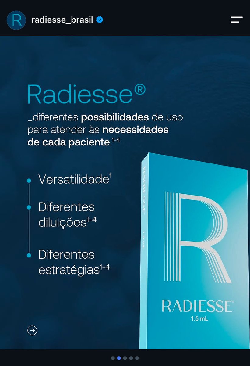 jyumiyoshi's tweet photo. @belavidacomum só um adendo: não tem problema diluir, inclusive para determinados objetivos é aconselhada a diluição do produto. isso aqui do próprio perfil de radiesse https://t.co/7ytrALeics