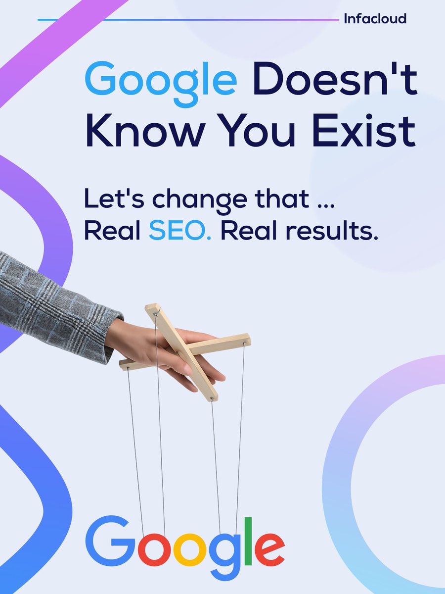 infacloud's tweet photo. Google doesn't know your business exists.

Let's change that. Real SEO. Real results. No nonsense.

Get started at https://t.co/5sgAVA7Lt5

#SEO #LocalSEO #SmallBusiness https://t.co/AgtsQWeuda