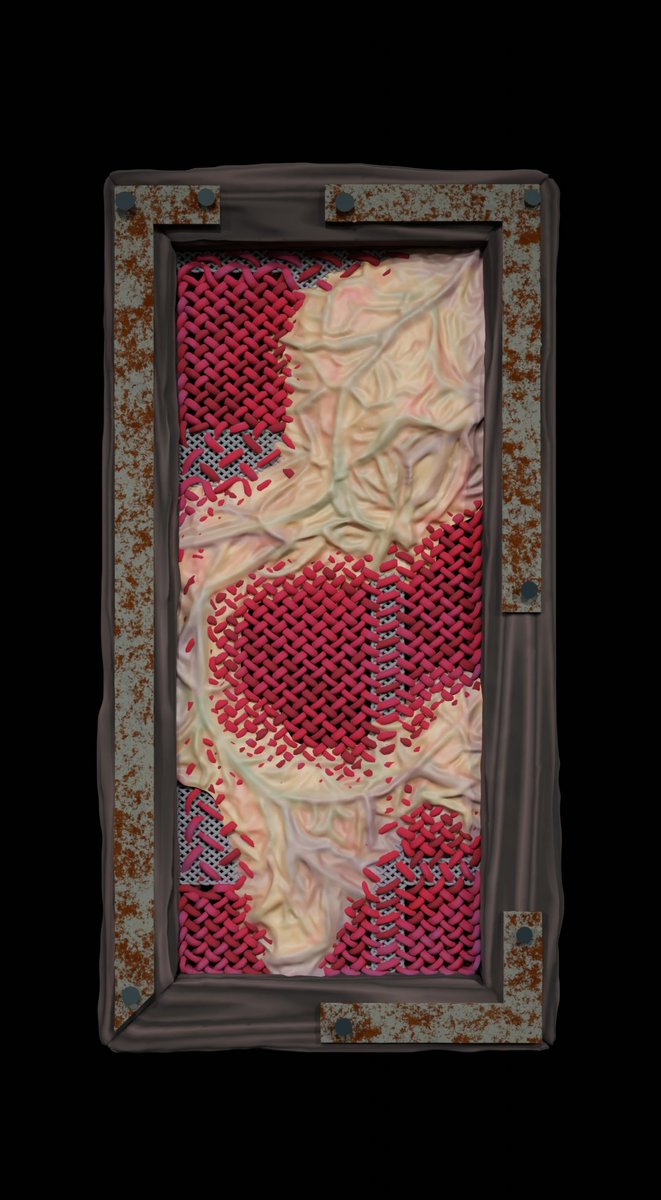 minahloy's tweet photo. @NFTshillClub @aghasiani @ArtNovaGirl Let's go #NOVASELECTS
Here's my recent work.
"Woven Suture of Revulsion"
Digital sculptural Textile
Light-responsive GLB
10 editions
45 Tez
https://t.co/cQ8dVpxpCq https://t.co/cMeFAqSKiM