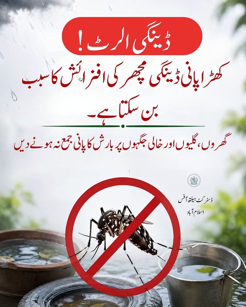 DhoIslamabad's tweet photo. آئیں، مل کر ڈینگی سے محفوظ اور صحت مند اسلام آباد کے لیے اپنا کردار ادا کریں۔

#DHOIslamabad #StopDengue #DengueAwareness #VectorControl #PublicHealth #Islamabad https://t.co/vxZixVlaJf