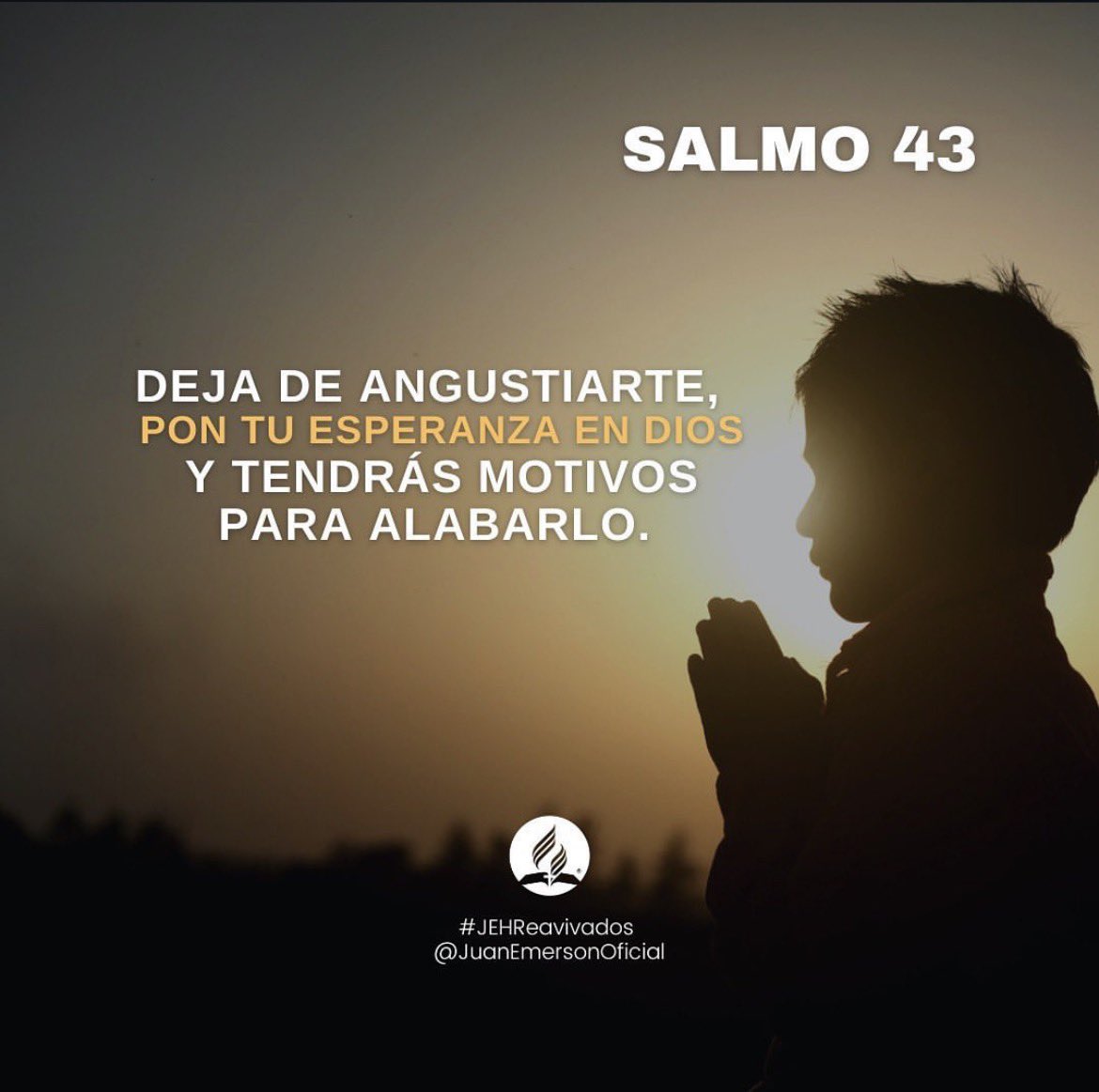 JuanEmersonHer1's tweet photo. #Salmo43 - TU LUZ Y TU VERDAD ME GUIARÁN  - Dios es el único que puede prestarte ayuda, Él justifica, salva, libra y reivindica; confía que podrás alabar a Dios nuevamente.
Si deseas escuchar la explicación ver:
https://t.co/zXe4MasLZB
#RPSP #capitulodiario #UnaVoz27 https://t.co/ZFzhO3TcAD