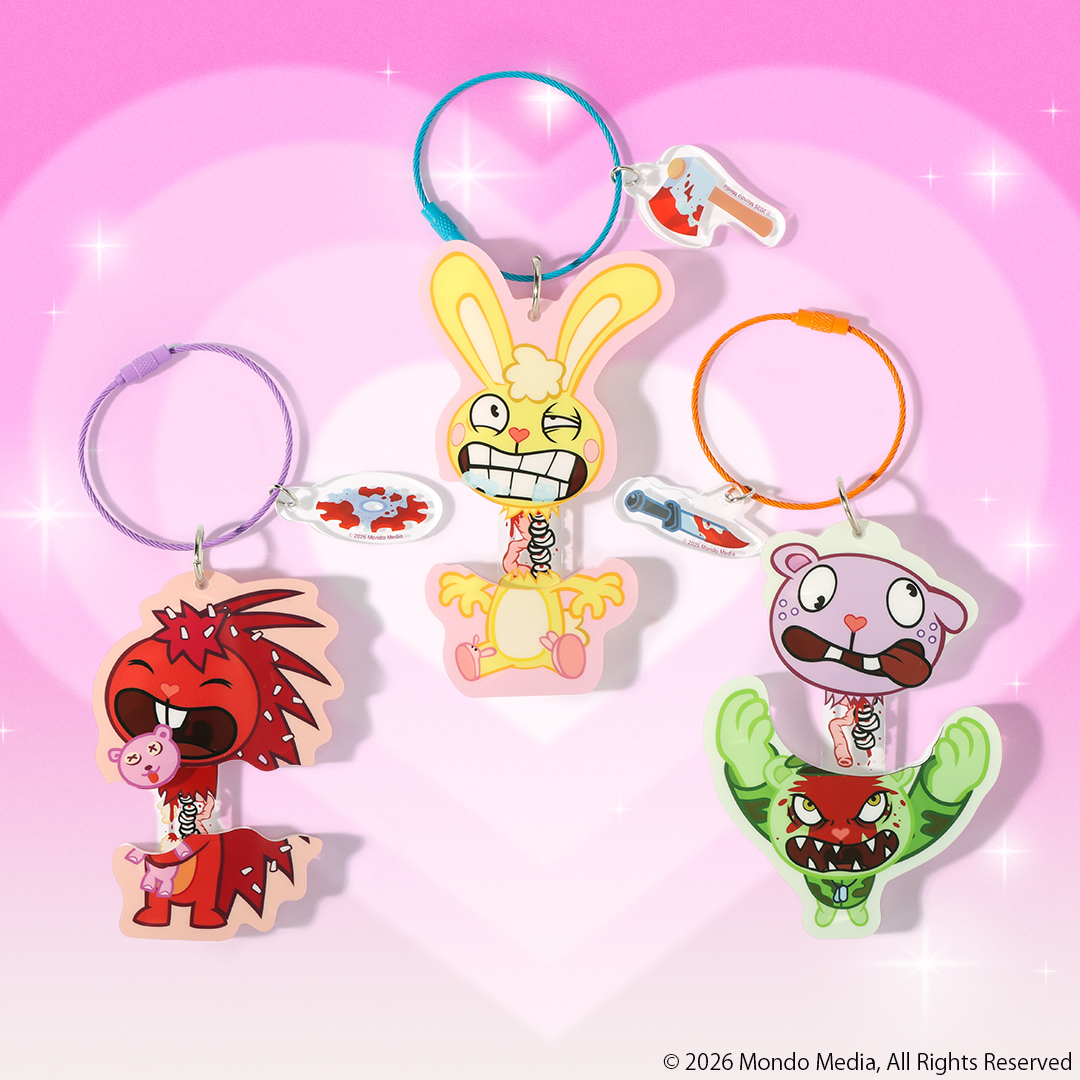 natalie_store's tweet photo. 【ハッピーツリーフレンズ】
ひっぱると骨や内臓が丸見えになっちゃう、グロテスクでキュートなギミックキーホルダー🦴💞

キャラクターごとに異なるモチーフをあしらい、細部までこだわりました。

▼ご購入はこちら
https://t.co/v574AYJMsL

#htf #ハッピーツリーフレンズ #ハピツリ https://t.co/x5FKFYzHx4