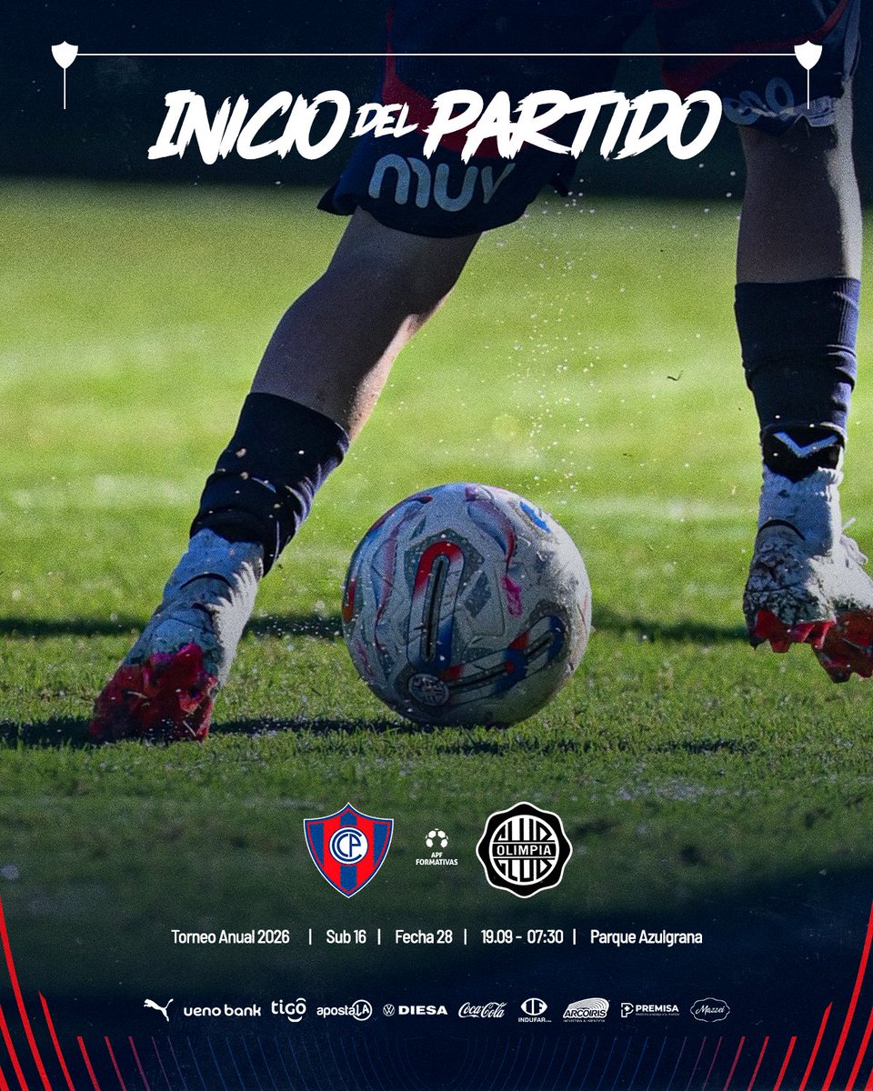 CanteraCCP's tweet photo. #FormativasCCP | Sub 16

🏟️ ¡Inició el partido en el Parque Azulgrana!

0-0 | #CCPxOLI

🌪️ #𝑪𝒐𝒏𝑻𝒐𝒅𝒐𝑪𝒊𝒄𝒍𝒐́𝒏 🔵🔴 https://t.co/fy7cHvjRhQ