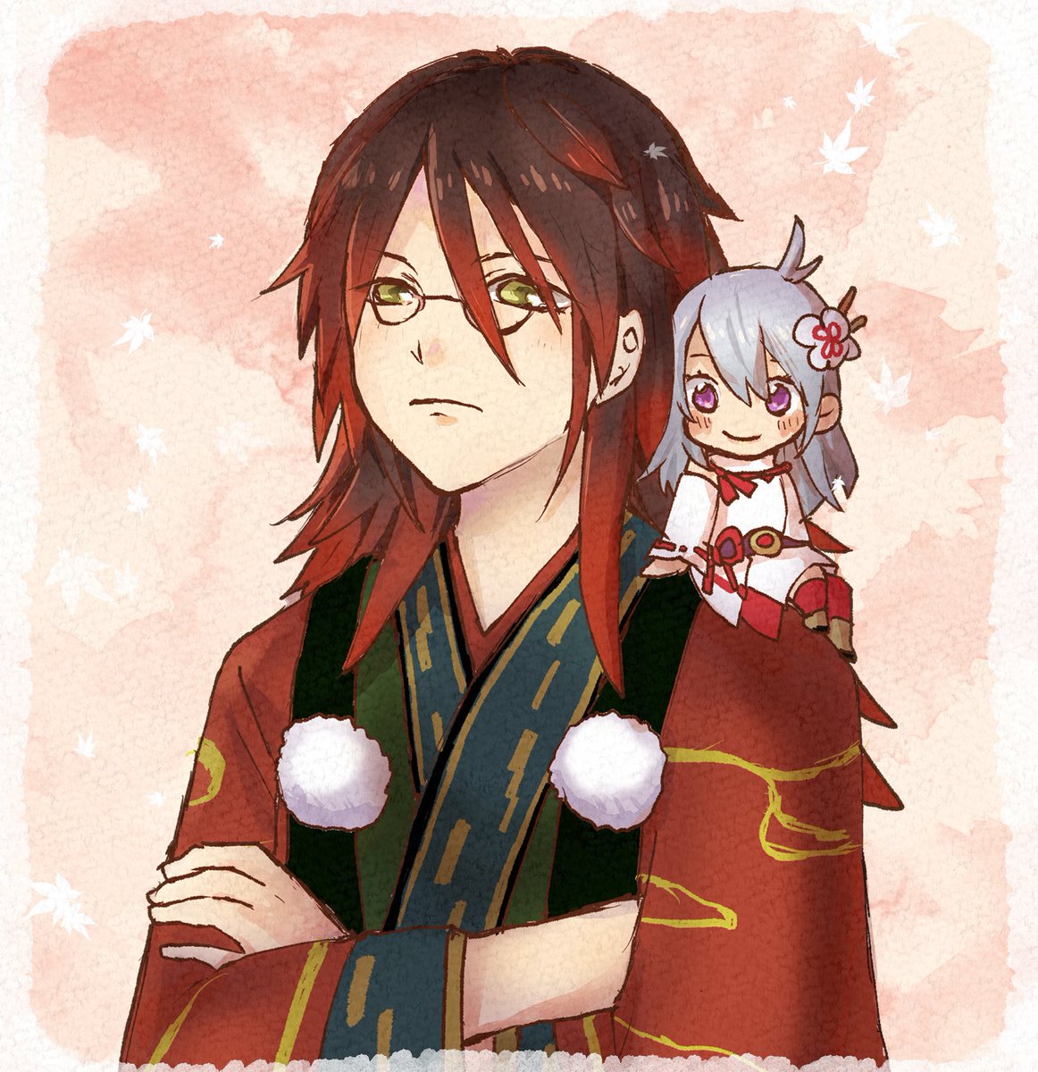 suisai_r's tweet photo. かなり前にクラマさんのイラスト描いてたんですけど全然納得いかなくてどっちも載せてなかった…
よかったら見て、、

初描き← →練習した https://t.co/aW989HmKYf