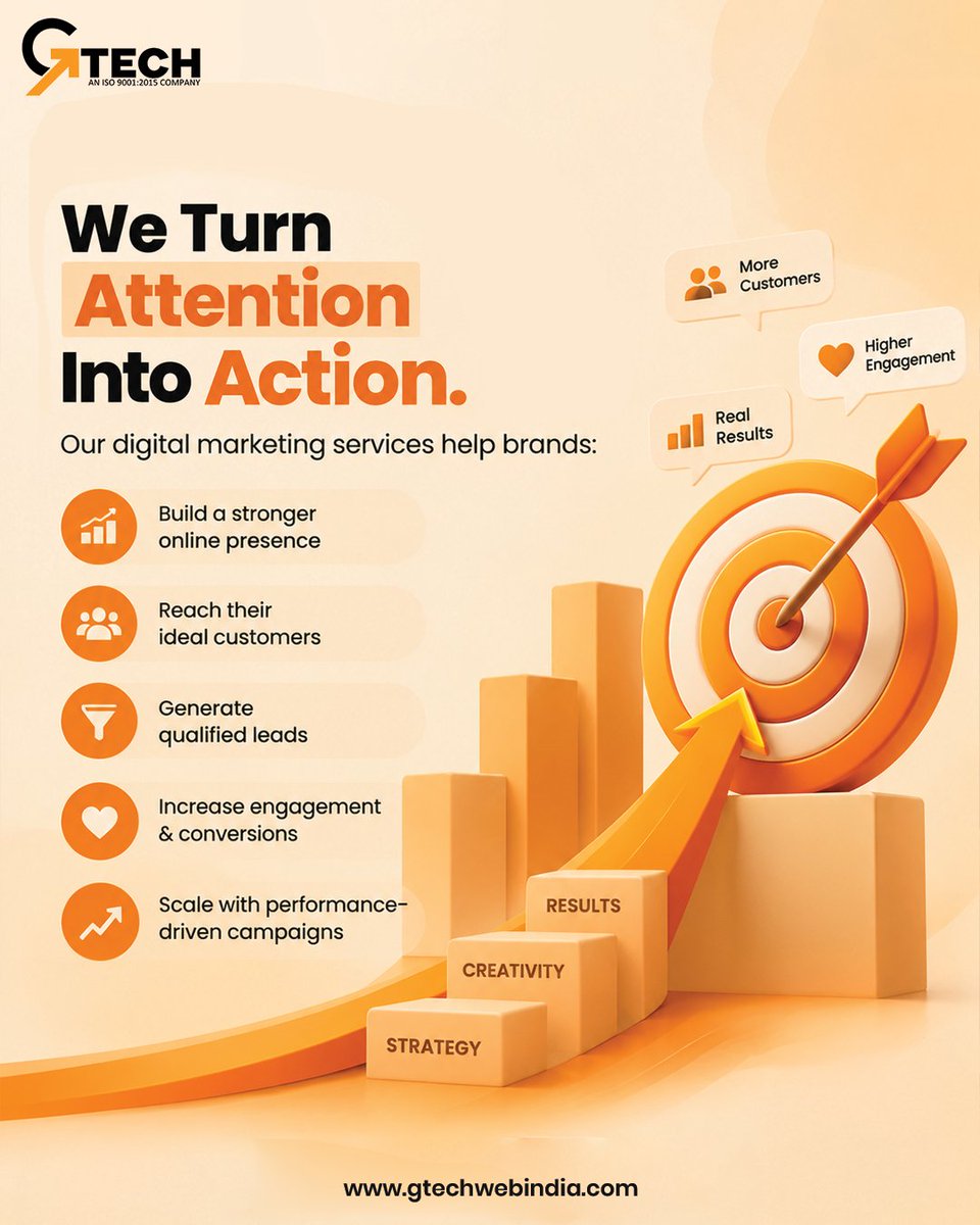 GtechWebIndia's tweet photo. Stop guessing. Start growing. 📈

Turn your marketing efforts into real business results with strategy-led campaigns by GTech Web India. 🚀

🌐https://t.co/BhcgQSiWVW

#gtechwebindia #digitalmarketing #businessgrowth https://t.co/Mjs1c09NpU