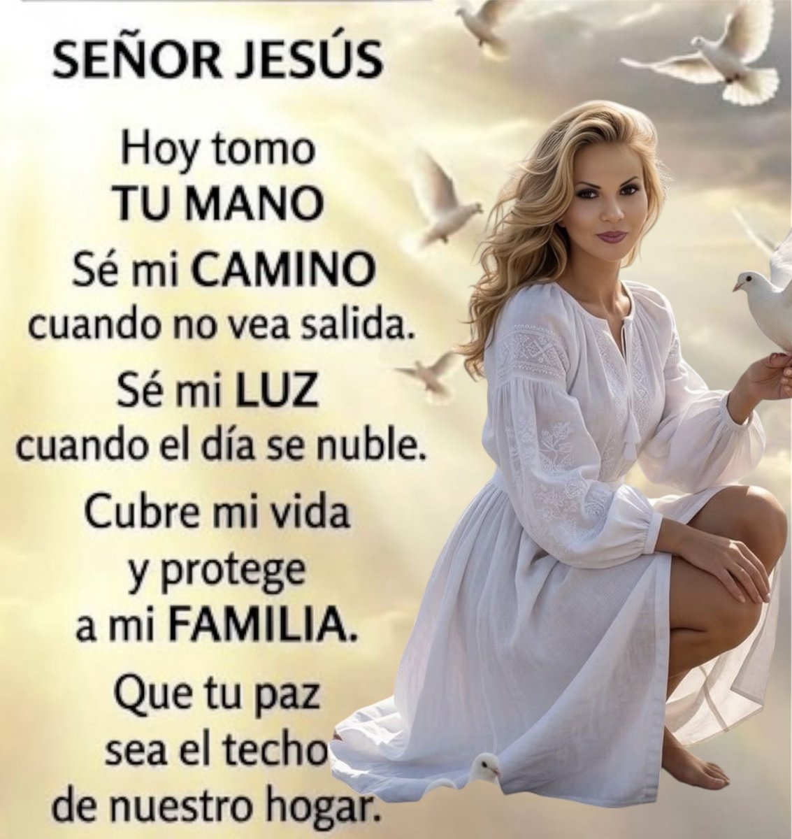 ClubMhoniFan's tweet photo. Buenos días @mhonividente que tengas un hermoso día #FelizSabado
Mi buen Jesús, padre mío y Señor de la Salud: tú, que eres fuerza y esperanza del hombre, acuérdate de la humanidad entera en este día. En tus manos pongo a mi familia y a todos cuánto quiero. Cuida de ellos. https://t.co/ypDag4HaMx
