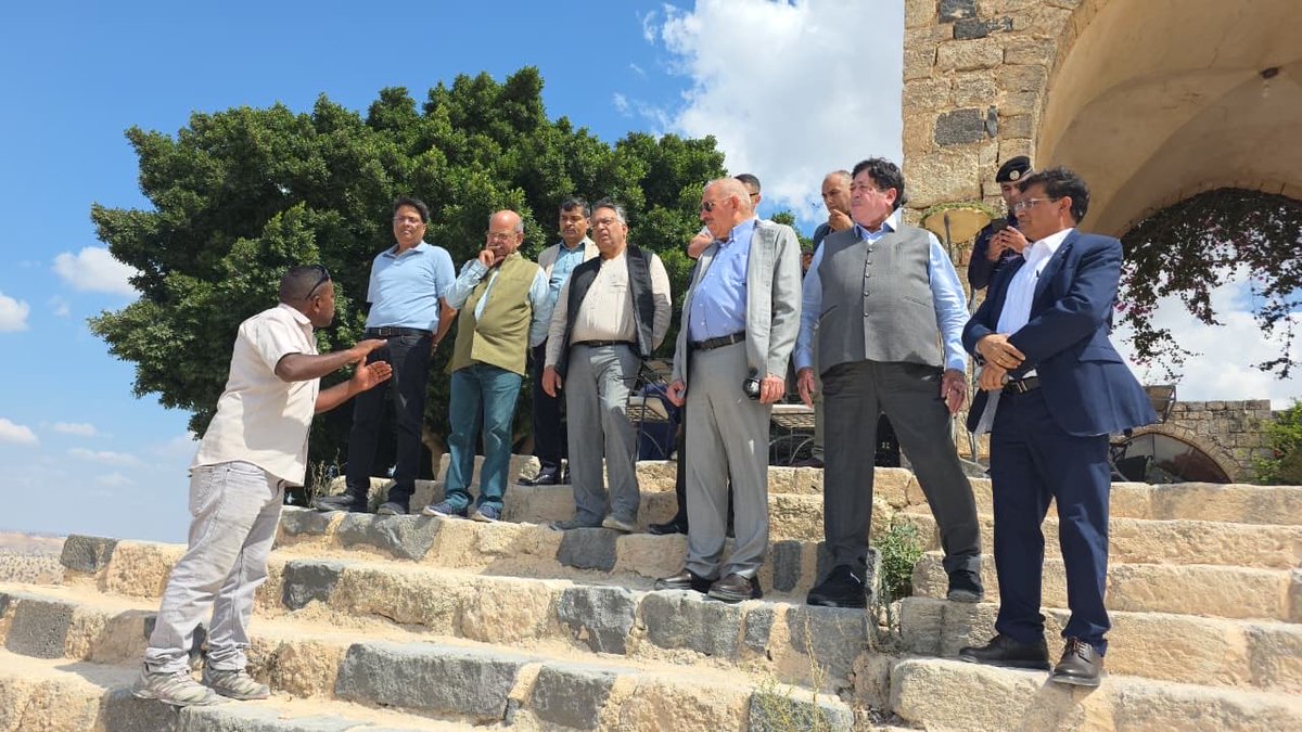 Dileep_Sanghani's tweet photo. Visited the historic site of Umm Qais in Jordan.

This ancient city bears witness to the rich historical legacy of Greek, Roman, Byzantine, Islamic, and Ottoman civilizations.

From here, one can enjoy breathtaking views of the Sea of Galilee (Lake Tiberias) and the Golan Heights. The region is closely connected with the geography and history of Jordan, as well as Syria and Israel.

Dr. Mohammad Thneibat, former Deputy Prime Minister of Jordan and Chairman of JIFCO and JPMC, shared valuable insights about the heritage, culture, and geographical significance of this historic site.

📍 Umm Qais, Jordan 🇯🇴