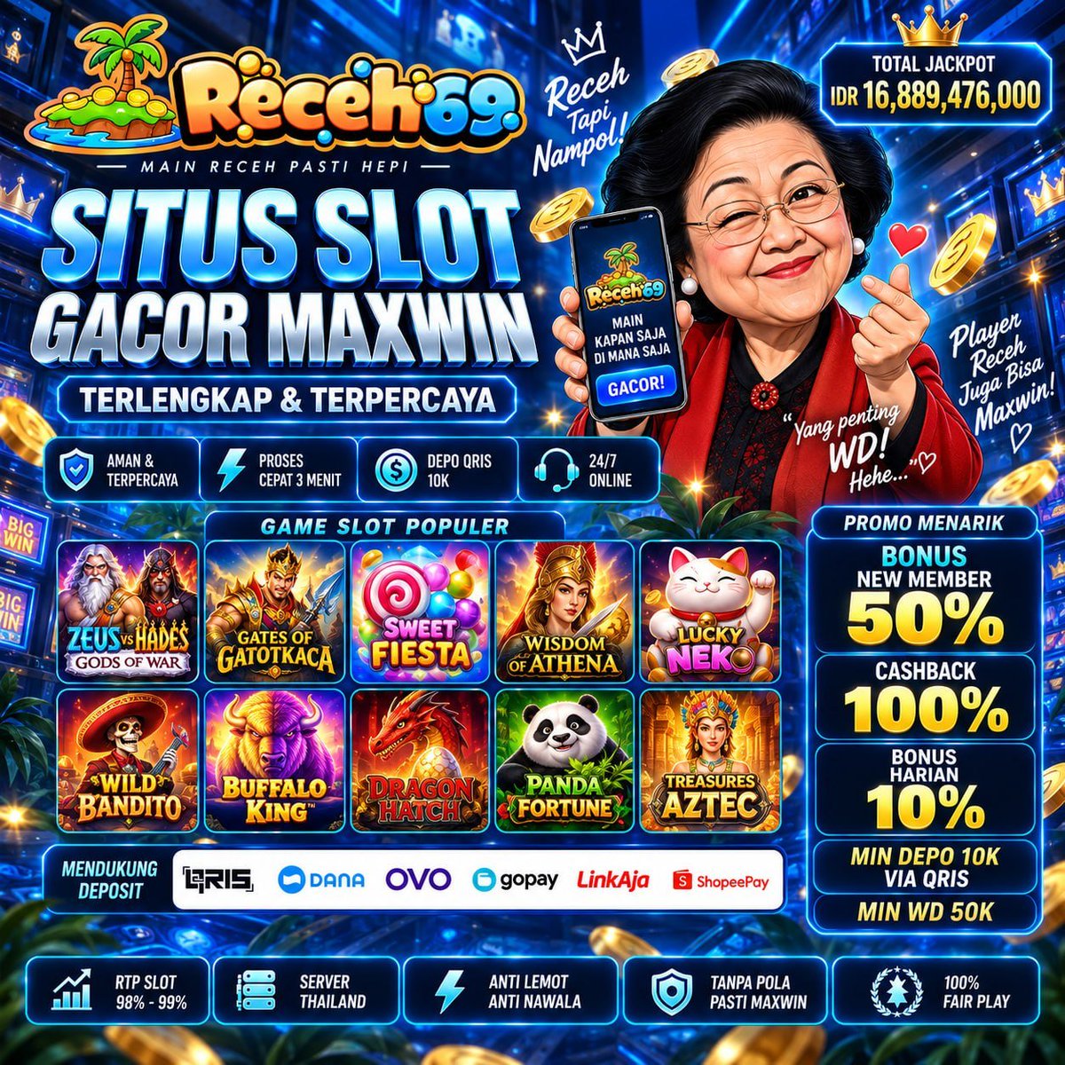 margot28__'s tweet photo. INFO PENTING 📰
🔥 SLOT GACOR HARI INI !!!
🚀 Link Gacor : https://t.co/Jl3EXWpiTv
🎮 Bocoran Pola RTP Gacor Terbaru Winrate Tinggi
💸 Bonus Daily Login, Spin gratis tiap hari Fanny
🧨 Ketik Di Google "RECEH69" https://t.co/Gk9gpuzjLK