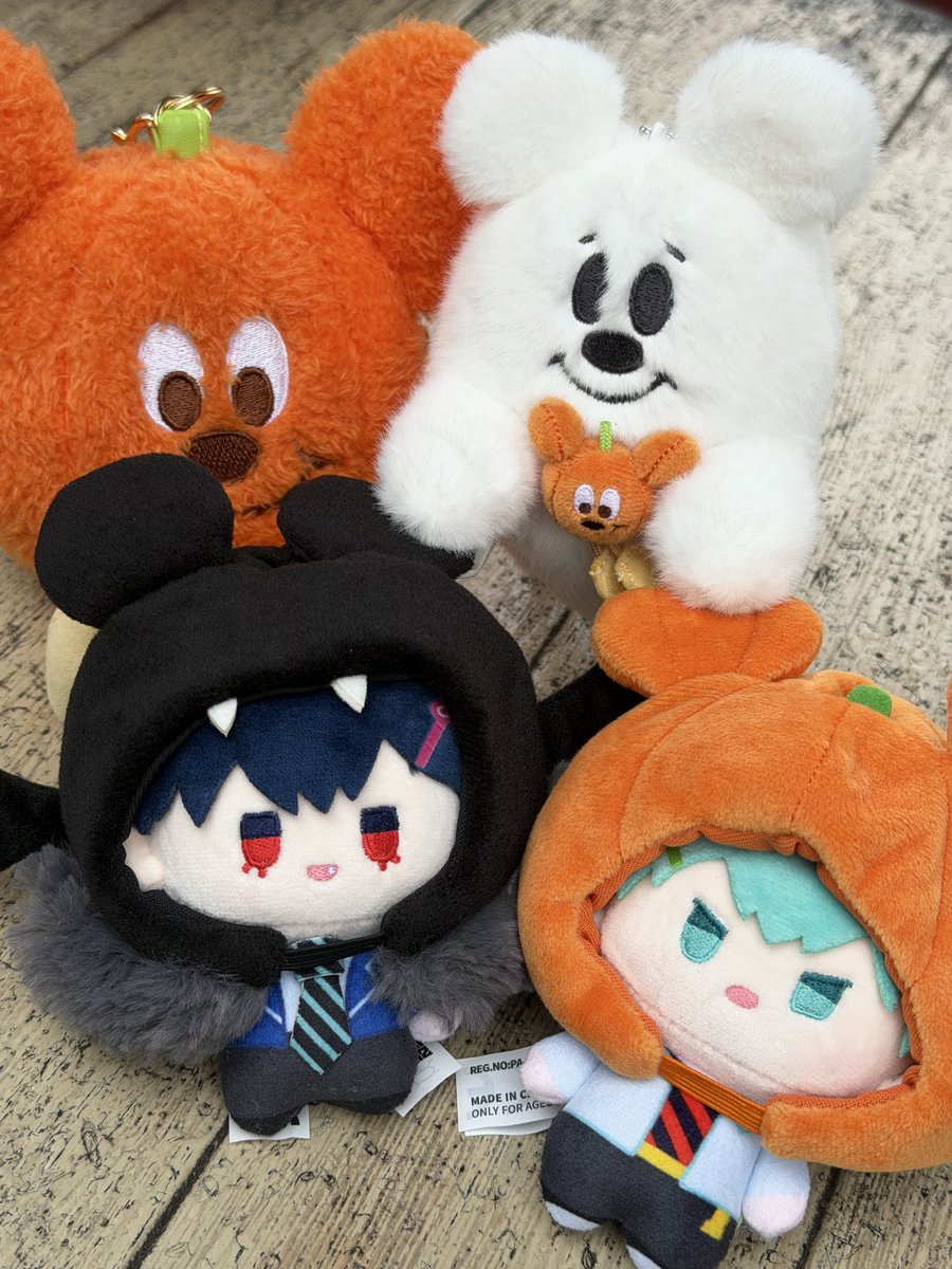 cigyocyan's tweet photo. 今年もお化けちゃんたくさん買ってしまった！！
かぼランタンも可愛から買った！
今日のお供はivtiぬいちゃん！

ランダムコスチューム、バラで5個買ったのに被りなしコンプしたので、、
実質箱…
かぼちゃもう1つ欲しかったな… https://t.co/Q1TfqvnwW8