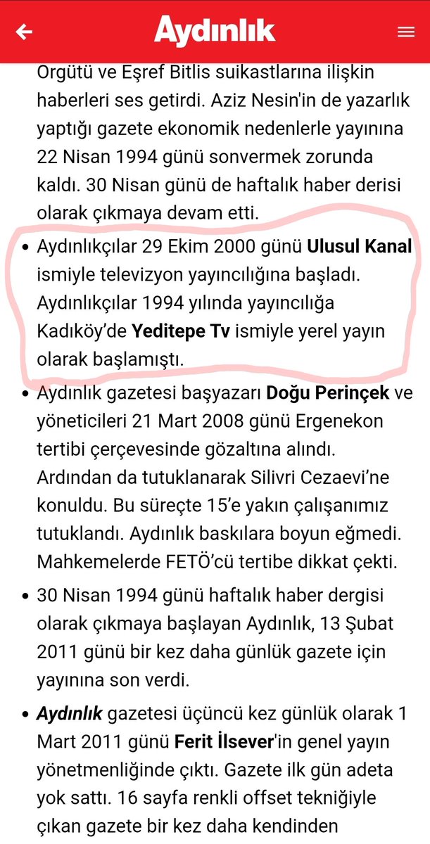 tufangulaltay's tweet photo. NE DEDİYSEK ÇIKTI
Hasan Atilla Uğur dün gece "Taammüden adam öldürmek " suçundan (hastalık ve yaşlılıktan) ev hapsine alındı.
İlk videom da 5 yıl önce söylediğim gibi kahve fincanı ile ilgili tespitler savcılıkta yapıldı.
Şimdi MİT yöneticise yönelik bu suikastın arkasındaki örgüt ortaya çıkartılmalı. 
Kurtlar Vadisinde Kaşifoğlu karakterini tutuklatıp candüşmanı Yaşar Ağa nın koğuşuna verdirip dizi de (Polat ın sana hediyesi) diyaloğunu yazdıran casusluk örgütü açığa çıkartılmalı. 
Polat kimse açığa çıkartılmalı.
1 Mart 2011 de cezaevinde üç yıldır hapis yatan Perinçek parti binaların kirasını ödeyemezken;birden muhteşem bir finans bularak;günlük Aydınlık gazetesini çıkartmaya başladı.
Ne "tesadüf" ki 9 gün sonra Kozinoğlu tutuklandı?
Holdinglerin bile zararını karşılayamadığı günlük gazete gibi ağır masrafı Perinçek nerden finanse etti?
1994 yılında "Yedi Tepe" TV olarak yayına başladığı TV kanalını 2000 yılında Fetullahçi Kalkavan'ın ortağı ve Eymür'ün adamı C.A.E.'un Fetullahtan getirdiği 2.5 milyon $ ile kurduğu;Ergenekon davası klasörlerinde  Ulusal TV yöneticisi A.Akfırat'ın ajandasında çıkmıştı.Bu konuyu o tarihde Ergenekon duruşmasında dile getirdiğim de Perinçek'in ödü kopmuştu.
Yine büyük bir "tesadüf" olsa gerek;
Danıştay cinayetin yükledikleri Alparslan Aslan'a Ulusal Kanalın kuruluş parasını getiren C.A.E. İşçi partili Muzaffer Tekin'in ofisinin üst katını tefriş edip "Yedi Tepe hukuk" bürosunu kuruyor?
Yine "tesadüf" olmalı ki Alpaslan yakaladığında üzerinden "Ulusal Haber" adlı yayın organının muhabir kimliği çıkıyor?
Alparslan'ın akıl hastanesinden tahliye olmasına 2 yıl kala kendini asması da "tesadüf" olabilir mi?Tesadüfen 6 Şubat depremi günlerinde susturulmuş olabilir mi?
Hayatında ticaretten 10 lira kazanmamış Perinçek her gün zarar eden günlük gazete ve TV kanalının külfetini nereden karşıladı?
Aylık en azından TV ve gazetenin 30-40 milyon zararını ve Vatan partisinin 81 il ve ilçe binalarının 20-30 milyon zararı,yükün olarak minimum 50 milyon zararı her ay nerden karşıladı?
2011 de Kozinoğlu nun öldürüldüğü tarihi baz alırsak 15 yılda,180 ay boyunca toplamda 9 milyar lira yani 200 milyon dolarlık külfeti Perinçek'in karşılama gücü var mıydı?
Yoksa arkada finanse eden örgüt yada yabancı gizli servis var mıdır?
MİT yöneticisinin notları sıradan bir tutuklu notları değildir,1000 sayfadan fazla notlar çalındıysa "devlet sırları" kimlerin eline geçti?
Bu notlarla kimlere şantaj yapıldı ortaya çıkartılması zaruridir?
Ulusal güvenliğimiz ne ölçüde zararlar gördü?
Öcalan'ın davasını Perinçek fezlekeyi hazırlayan sorgucu subay ve mahkeme hakimiyle manüple etti mi?
Yoksa İmralıdaki sorgucu Hasan Atilla ve mahkeme başkanı Turgut Okyay'ın İşçi partili olması,Perinçek'in adamları çıkması da mı "tesadüf" dü?
Kurucusu 100 yıl önce Şefik Hüsnü adlı Yahudi olan Aydınlık gurubu ve İşçi partisi örgütü son 40 yıllık üyeleriyle birlikte soruşturulmalıdır.