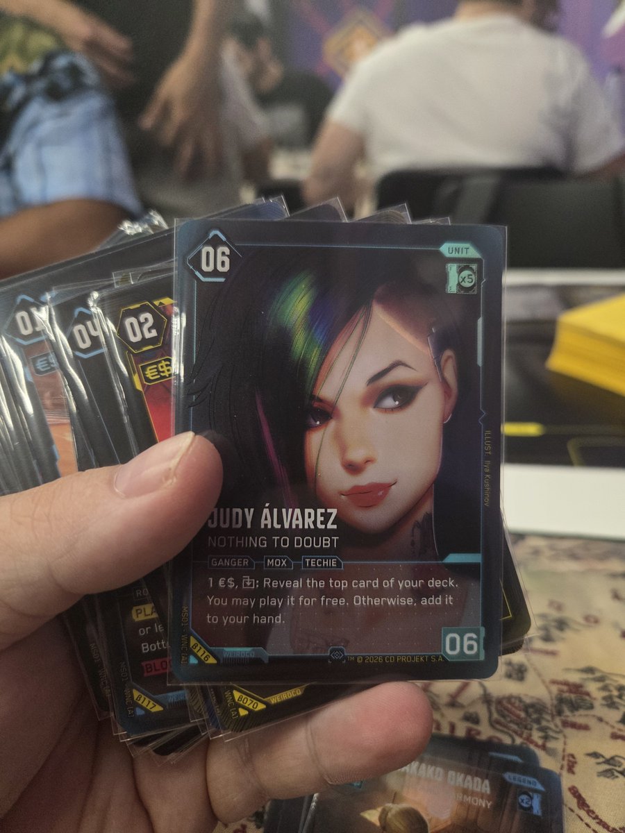 CyberKite2077's tweet photo. Es increible esta carta 🤩 #CTCG @Cyberpunk_TCG https://t.co/gD5oq9650o