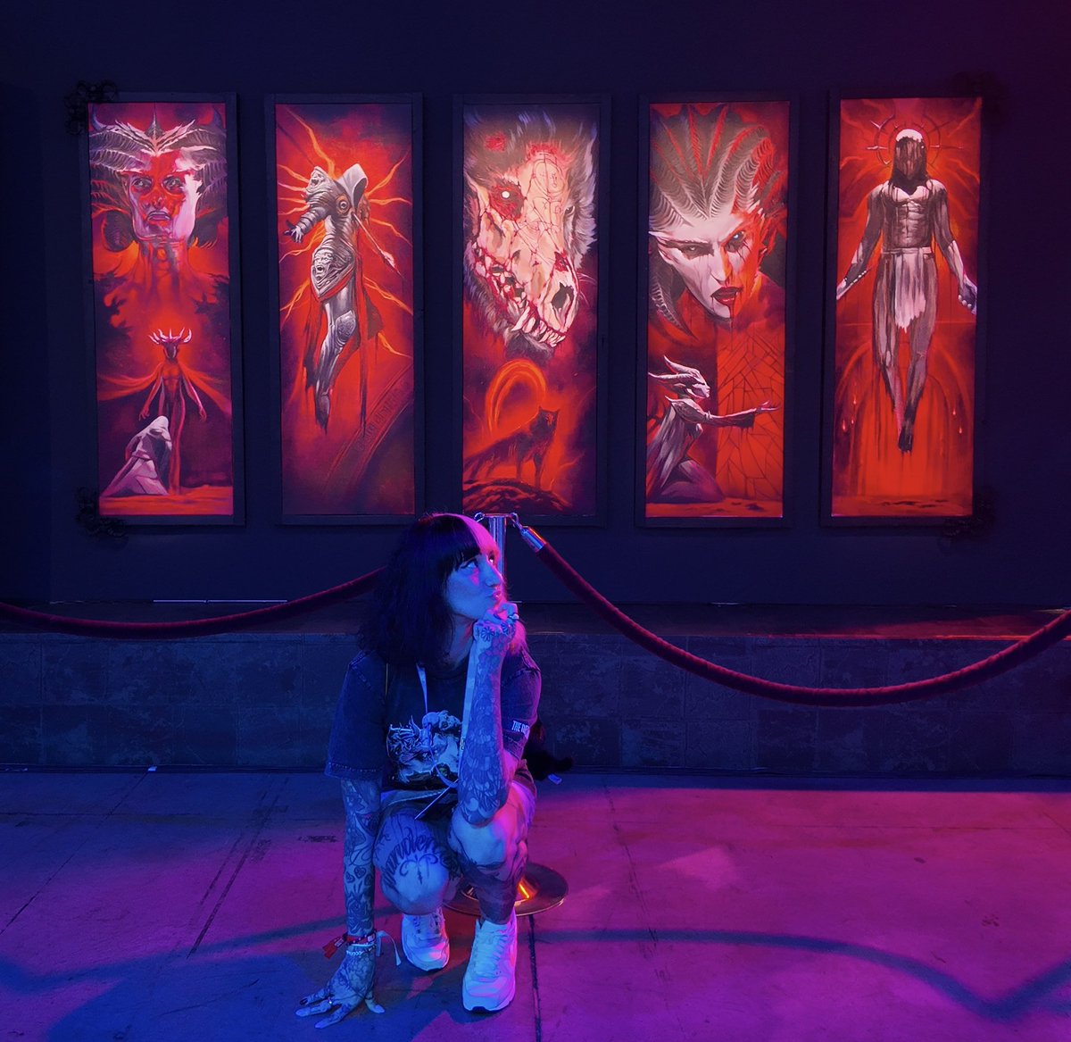 Ali3nSun's tweet photo. Was extremely stunned by the @Diablo art , environment & setup at #Blizzcon26 โค๏ธโ๐ฅ
It felt like I was walking in the halls of Sanctuary as a Wanderer in the game, surrounded by the dark atmosphere that is so familiar to us from Diablo games ๐ฅ
#DiabloPartner ๐ฅ @Blizzard_Ent https://t.co/V80JkDXgM2