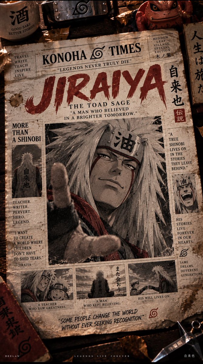 Deelaw_17's tweet photo. KONOHA TIMES: LEGENDS ✨ https://t.co/sCh3FAO9jH
