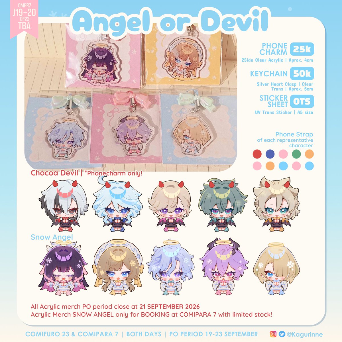 kagurinne's tweet photo. Kagu's Catalogue PO #cf23 &amp; #Comipara7 open! Reshare are appreciated! ( •̀⩊< )

✨Genshin, HSR, HI3, ZZZ, KHR, Arknight✨

PICK-UP only! | Both Days
📌Cmpr7 J19-20 &amp; CF23 TBA
📅19-23 Sep | Acrylic PO close at 21 Sep!

See you soon!
#Comifuro23 #cf23catalogue #Comipara7catalogue https://t.co/UyQcr1GcpB