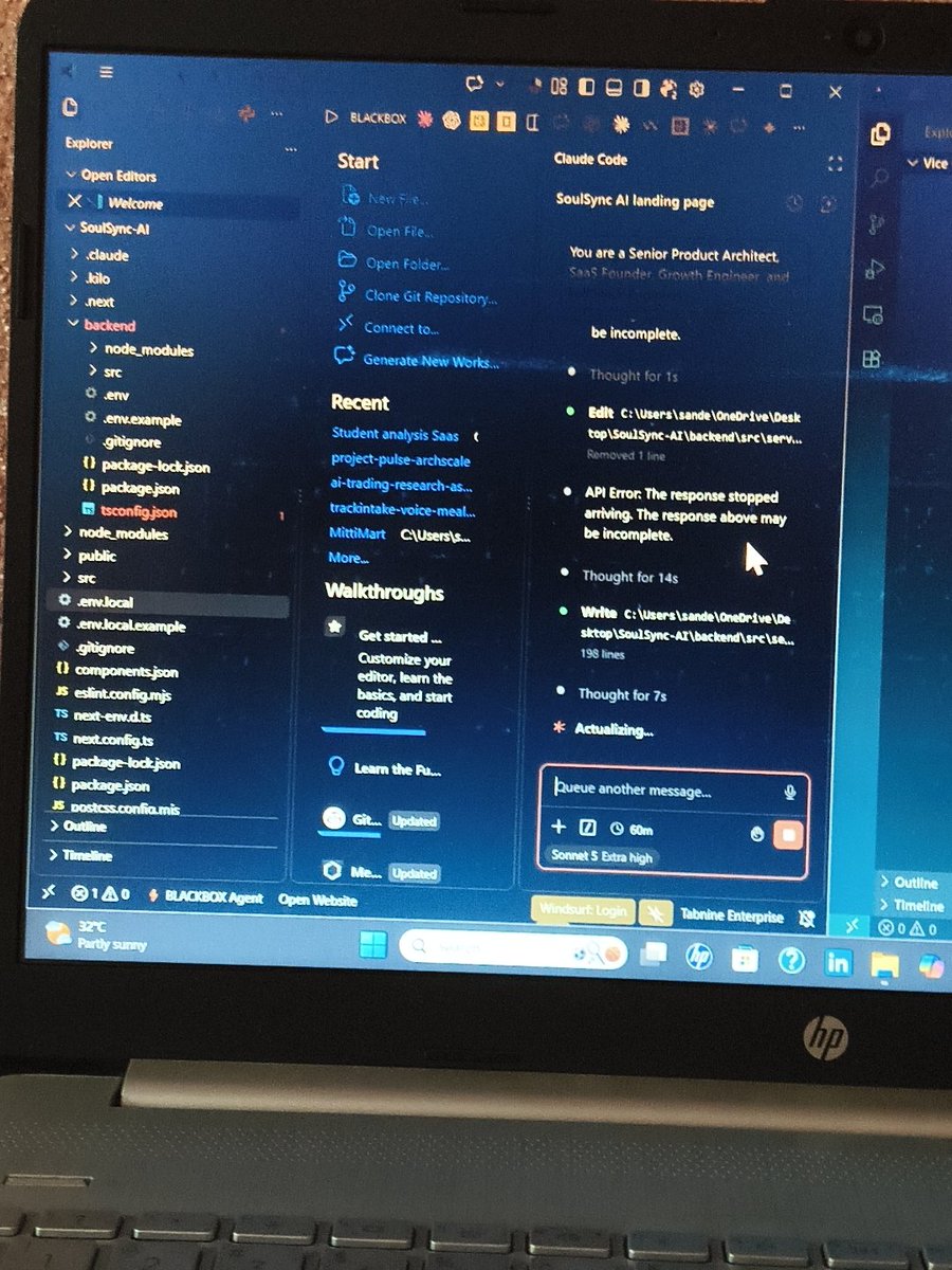 sande63351's tweet photo. Running VS Code and Antigravity side by side. 
Context switching between two projects, solving problems, and shipping features.
The grind never stops. 
#FullStackDeveloper #BuildInPublic https://t.co/bnukW1ECwl