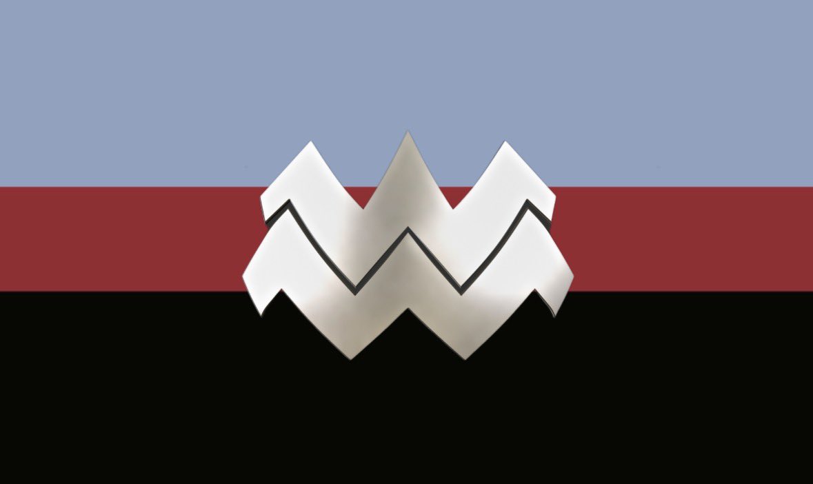 Holywondermagic's tweet photo. flag for bisexuals who love absolute wonder woman https://t.co/oRBEhnx3Ch