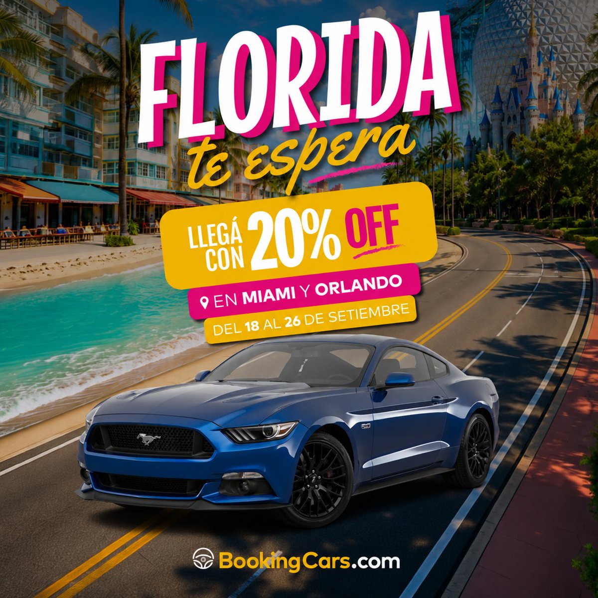 vandeados's tweet photo. 🚗✨ ¡Aprovechá nuestro código de descuento VANDEADOS en alquiler de autos con @bookingcars!

Hasta el 26 de septiembre, obtené 20% OFF en alquileres en Miami y Orlando 🇺🇸🌴

Cotizá con el descuento ya aplicado 👇
https://t.co/GfwAppT2QT

#Miami #USA #MIA #MCO #Argentina #EEUU https://t.co/uSjz3sfoGX