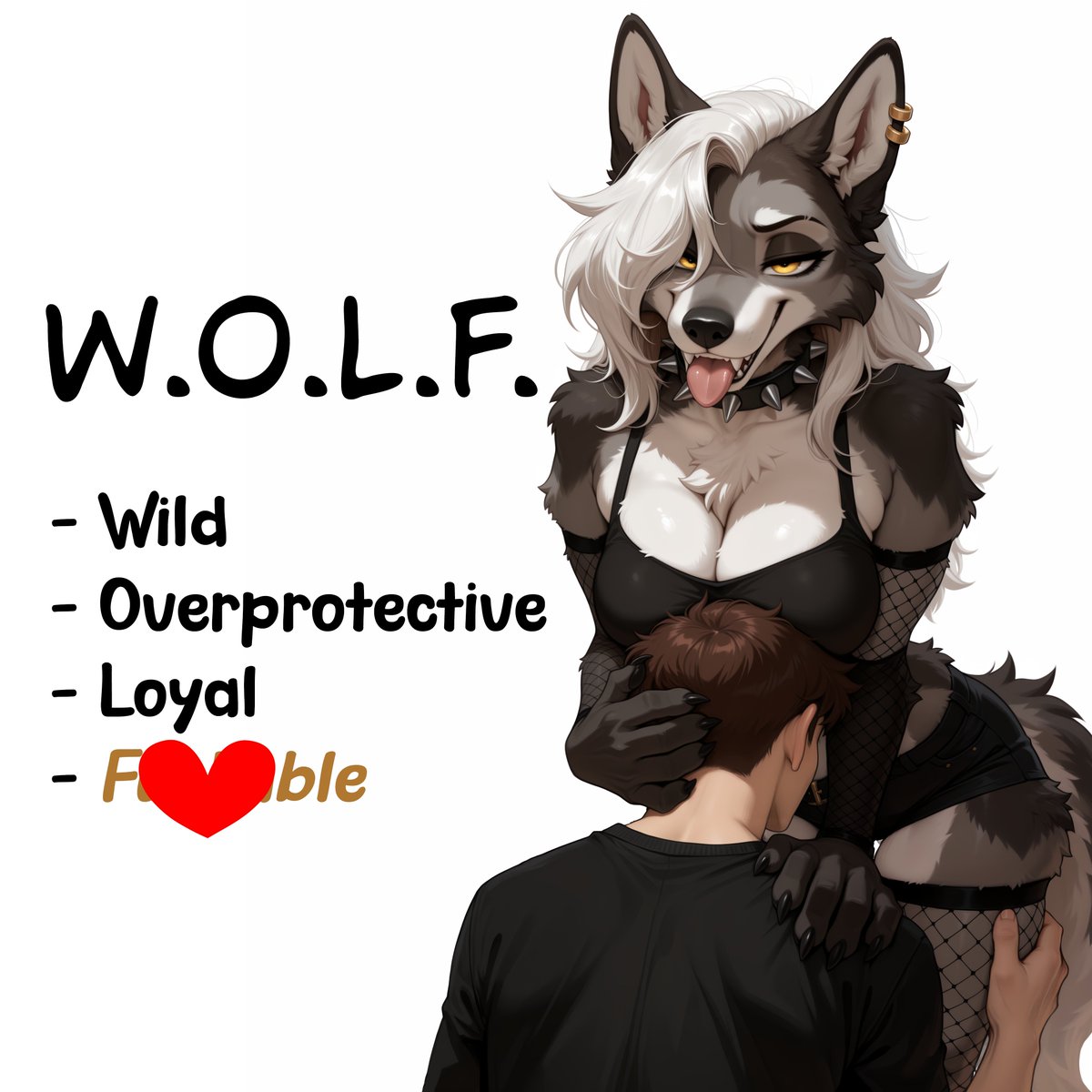 artifluff's tweet photo. Wolf wife good life? https://t.co/4tEF1oeBxJ