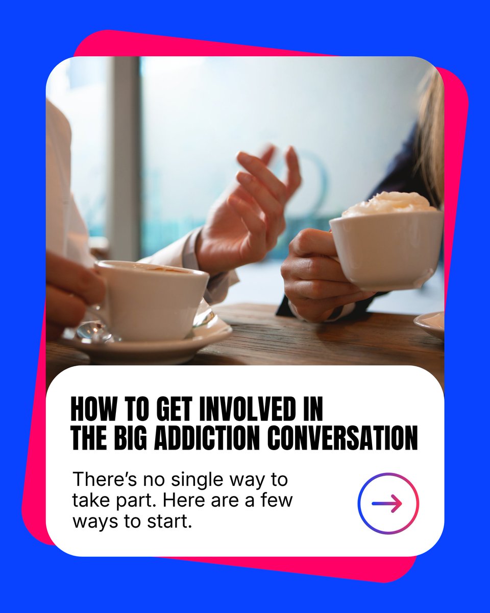 ActionAddiction's tweet photo. This year's campaign theme is The Big Addiction Conversation.

We're aiming to start 17,000 conversations about addiction across the UK - and there's loads of ways to get involved.

You can start with our brand new Digital Conversation Generator.

Draw a card, start a conversation, and see where it takes you ⬇️

https://t.co/y6yQjLwswc

#BigAddictionConversation