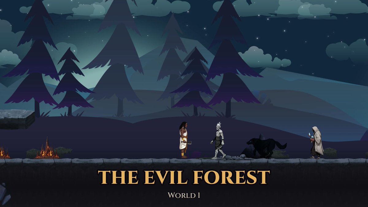 xidengames's tweet photo. Night forest, world 1. Every layer of that backdrop is registered to the same ground line, and it took three tries. #screenshotsaturday

Sango: The Thunder God, out now on Google Play.

#indiedev #gamedev #madewithgodot #indiegame #mobilegame #SangoTheThunderGod https://t.co/A9DCFt7ewi