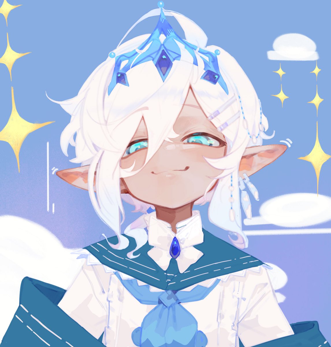 Amonio1234's tweet photo. Cloud prince - his hair changes depending on the mood https://t.co/YOBpw596pf
