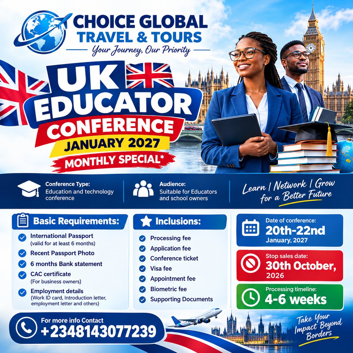 OfficialSnowtv's tweet photo. Join the Young Leaders Conference and explore a valuable opportunity to connect.

📅 27th–30th November 2026
⏳ Applications close: 29th September 2026
📞 For enquiries: +234 814 307 7239

#AustraliaConference #Australia2026 #YoungLeaders #TravelOpportunity #ConferenceVisa https://t.co/VEMiHApdqC