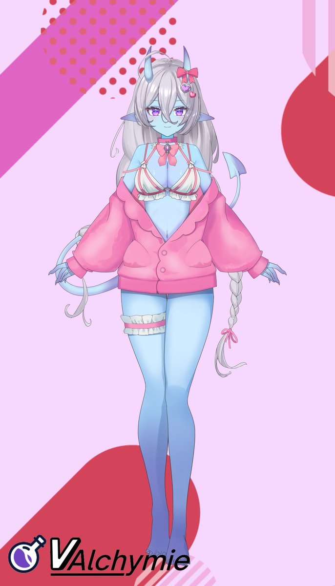 valchymie's tweet photo. How is this VTuber art?😆
This art is our VTuber agency's Vtuber wip!
We will design details and wanna commission some friends to rig this art as a Live2D model(≧∇≦)ﾉ https://t.co/E7jJNpJvQY