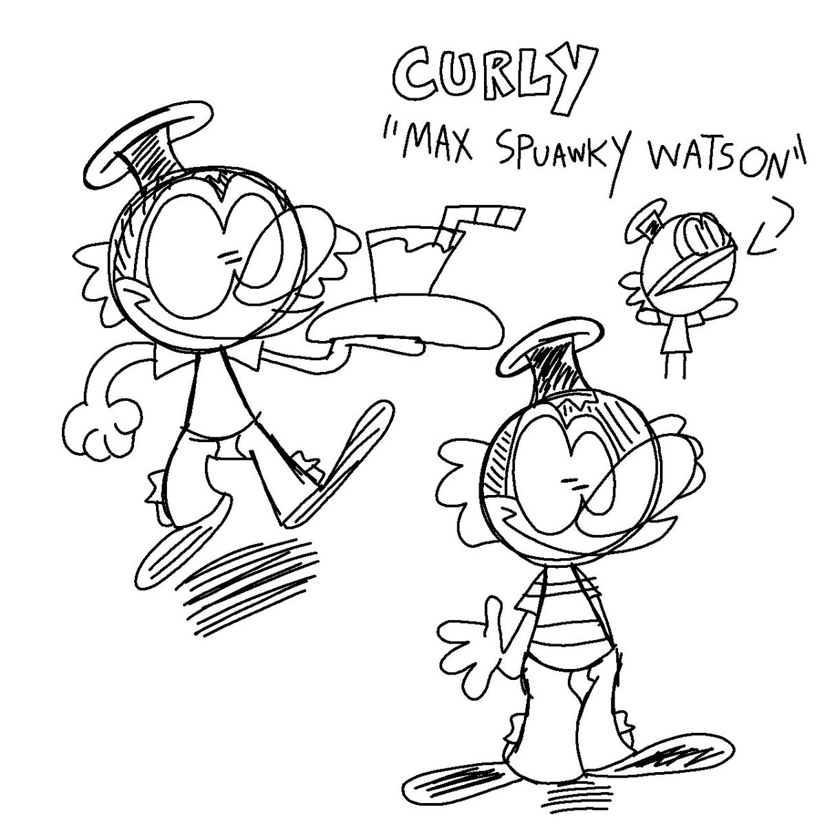 BobMcStoolWork's tweet photo. Drawing To
Max/Curly/Spuawky 
------------------------
#Drawing #Spuawky #Fanart #DigitalArt https://t.co/YbZujHhHe7