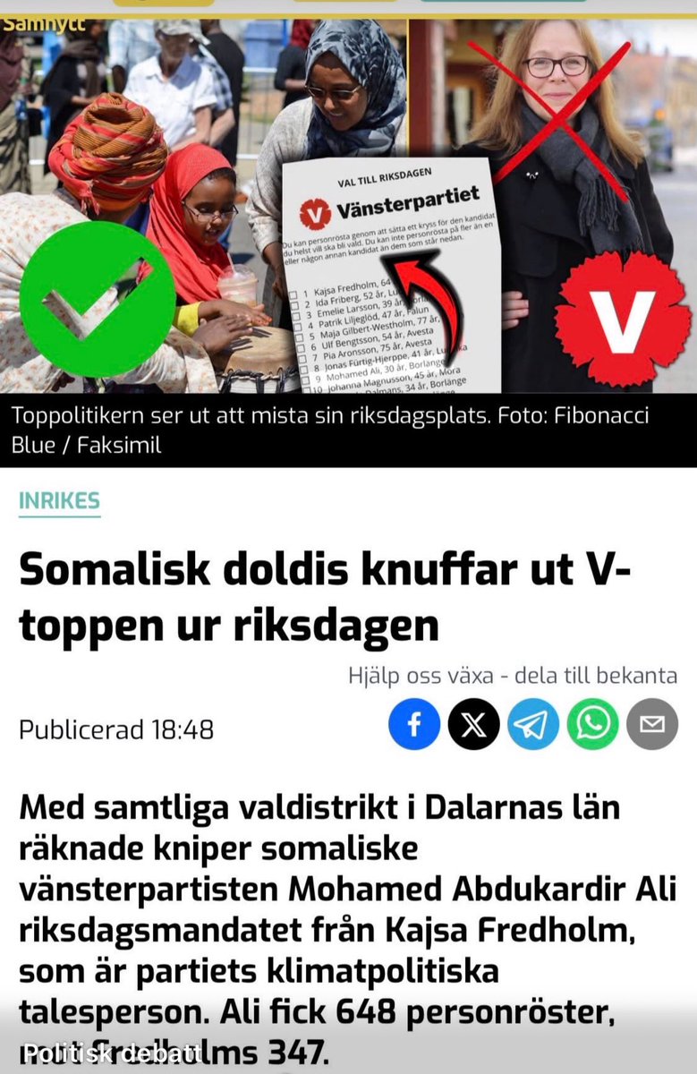 katjanouch's tweet photo. Klanrösterna på ickesvenska bör ogiltigförklaras. #svpol #migpol https://t.co/pkleaaCwGy
