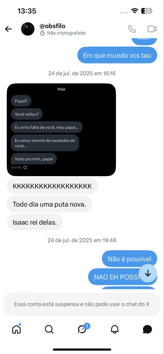 belacarecaneca's tweet photo. Agora se ele quer postar um print sem contexto algum, vamos fazer o mesmo! Ele postava conteúdo de pedofilia, hoje em dia ele renunciou e se trata, mas lembro muito bem da época que eu dormia chorando me sentindo culpada e suja pelas coisas que ele fazia. + https://t.co/W4MaQmBAtj