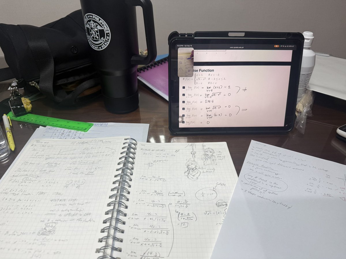 serenadePhD's tweet photo. 9/19/26 ⭐️ #studylog — 2h +counting
calculus 

tfw ur lasallian physics major frend tutors u the midnight before ur calc LE. dis da college life! https://t.co/s900DId4pP